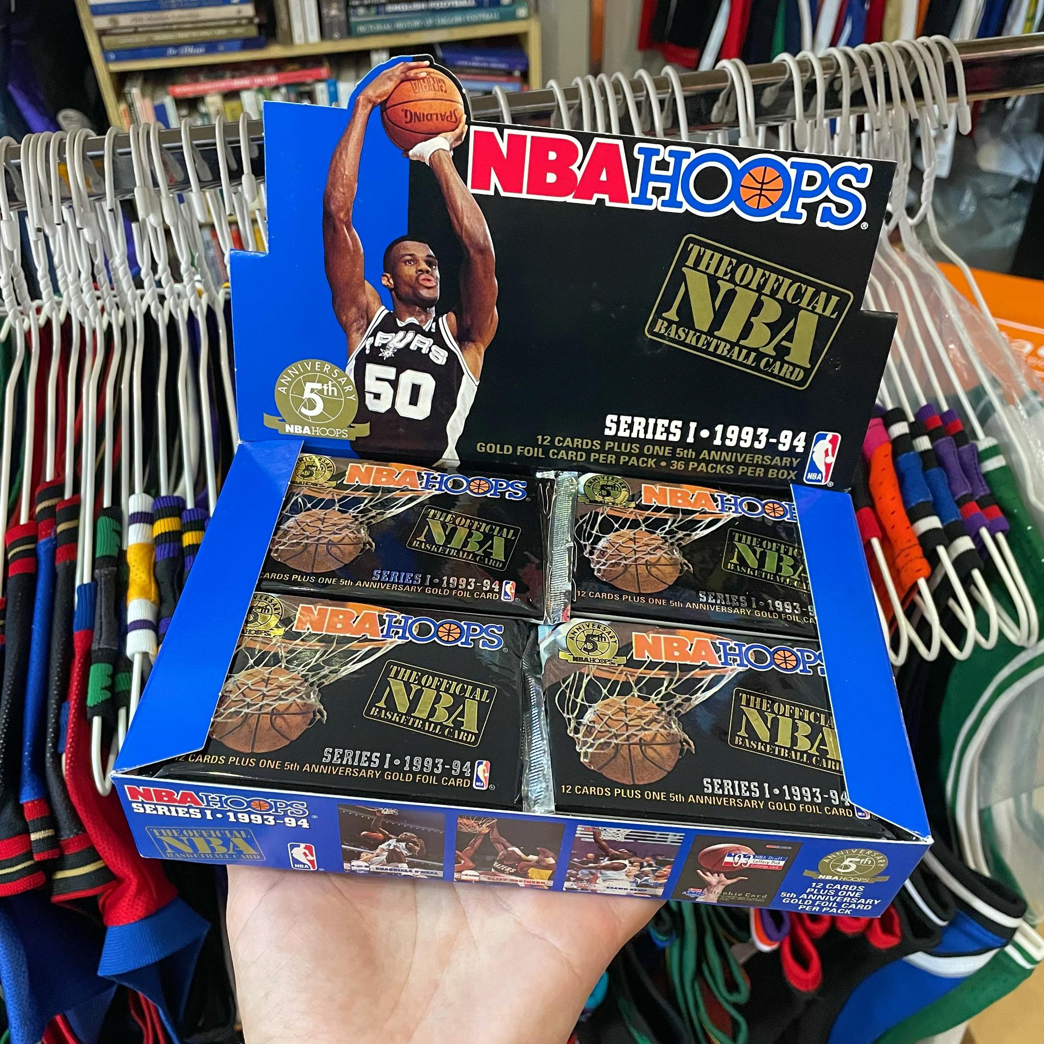 NBA Hoops 9394 Basketball Card Unopened Pack