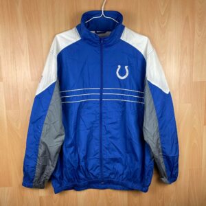Indianapolis Colts Reebock NFL Football Varsity Windbreaker Jacket Medium