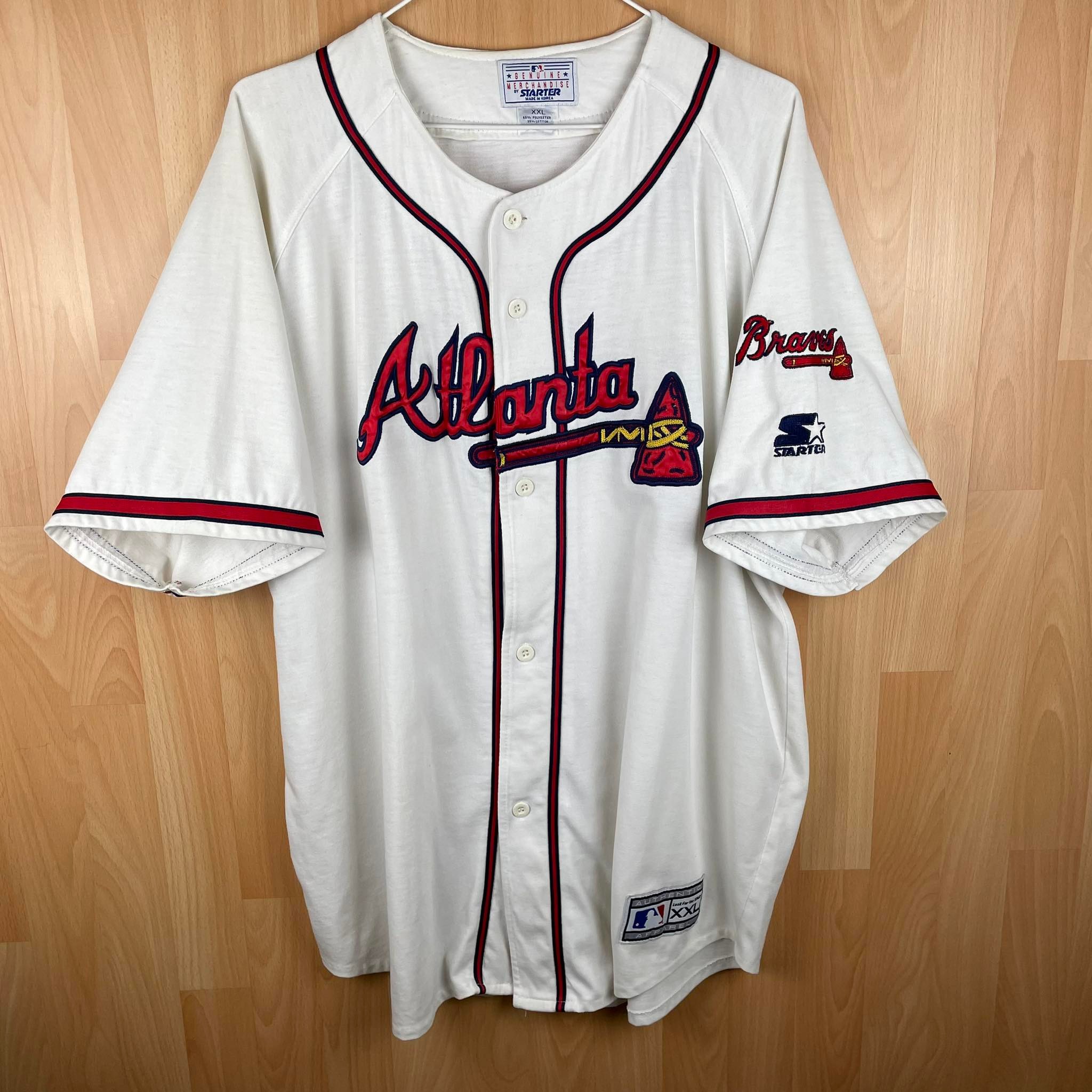Atlanta Braves Vintage Starter MLB Cotton Jersey XXL 