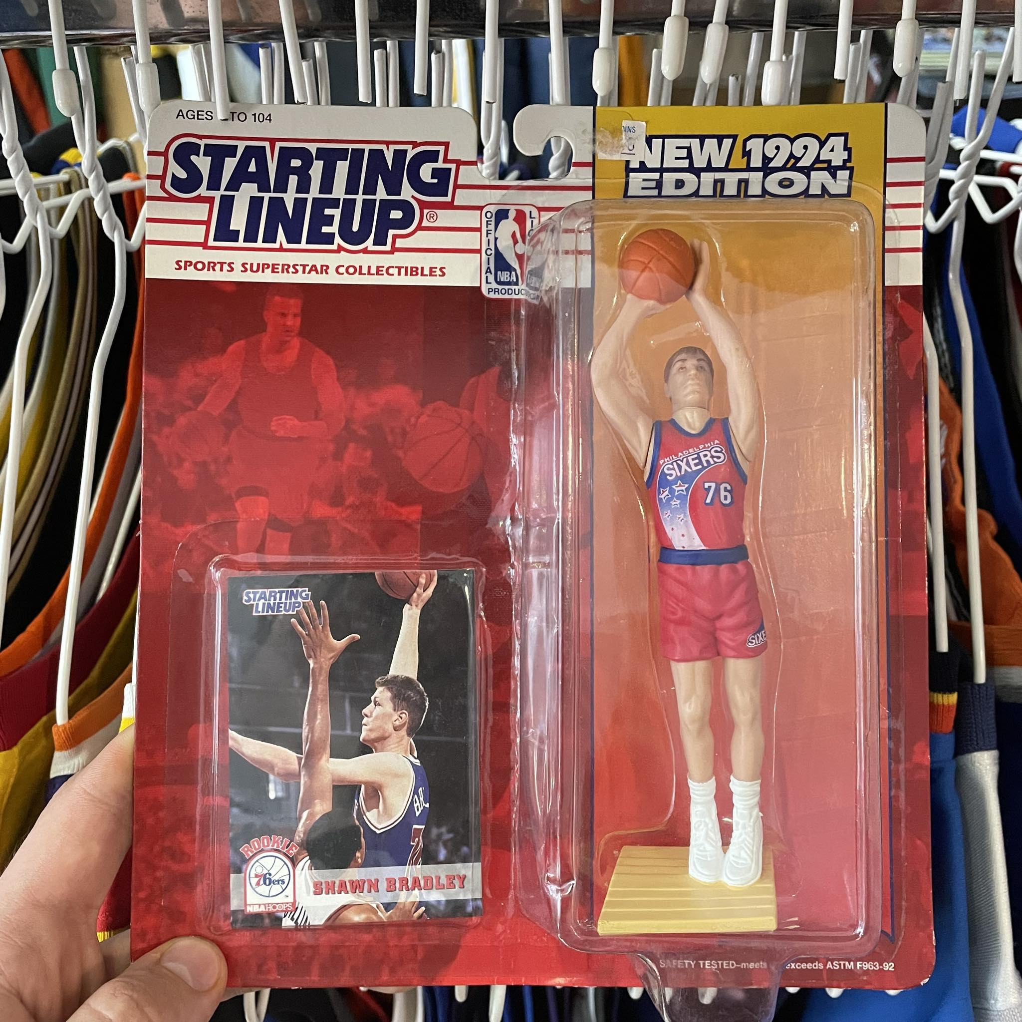 Philadelphia 76ers Shawn Bradley Starting Lineup Vintage NBA Figure