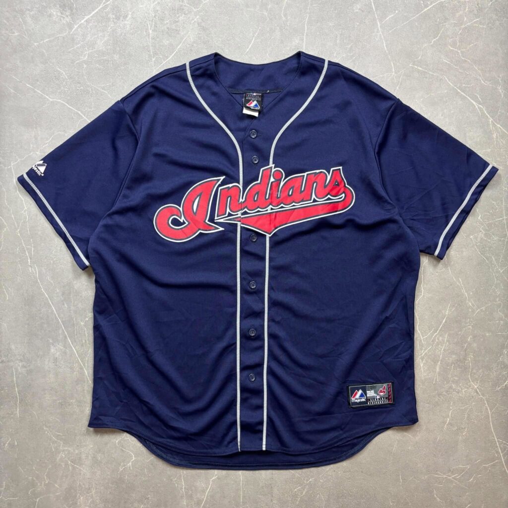 Cleveland Indians Majestic navy MLB Jersey XXL