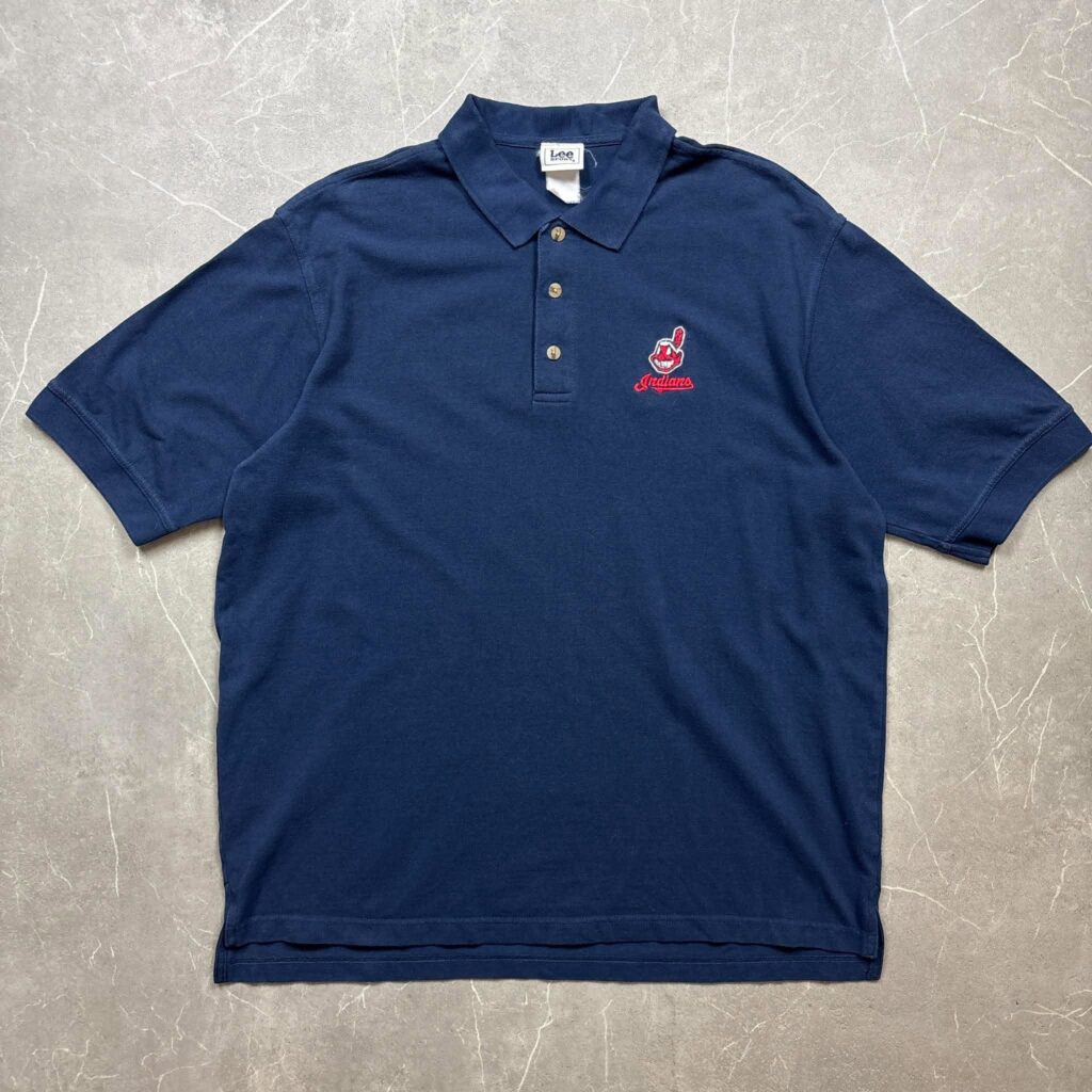 Cleveland Indians Vintage Lee Sport Pique MLB Shirt XXL