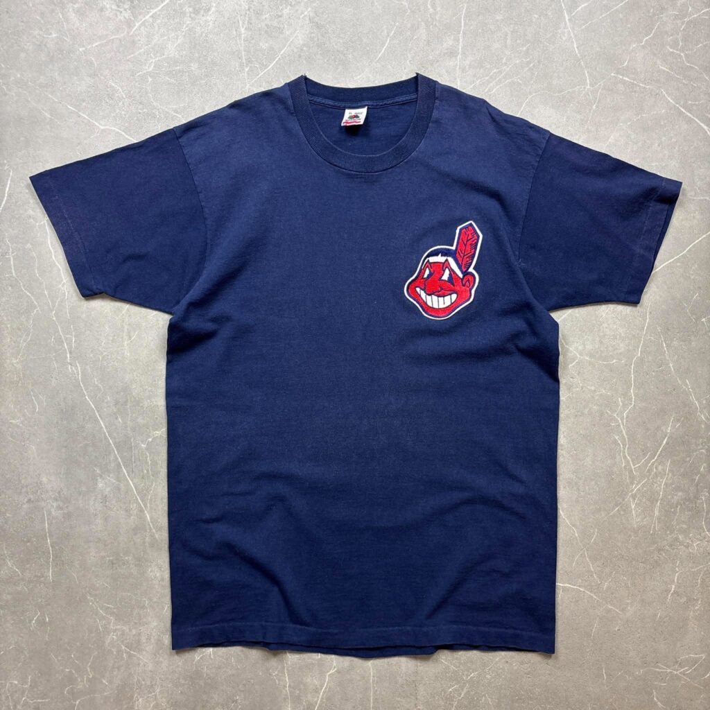 Cleveland Indians Vintage FOTL Chief Wahoo Patch MLB T Shirt XL