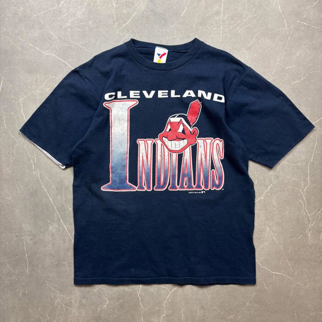 Cleveland Indians Vintage 1991 MLB Artex T Shirt L