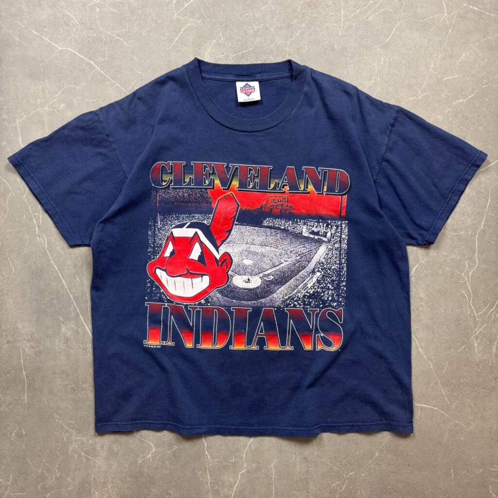 Cleveland Indians Vintage 1995 Arena Print MLB Jersey L