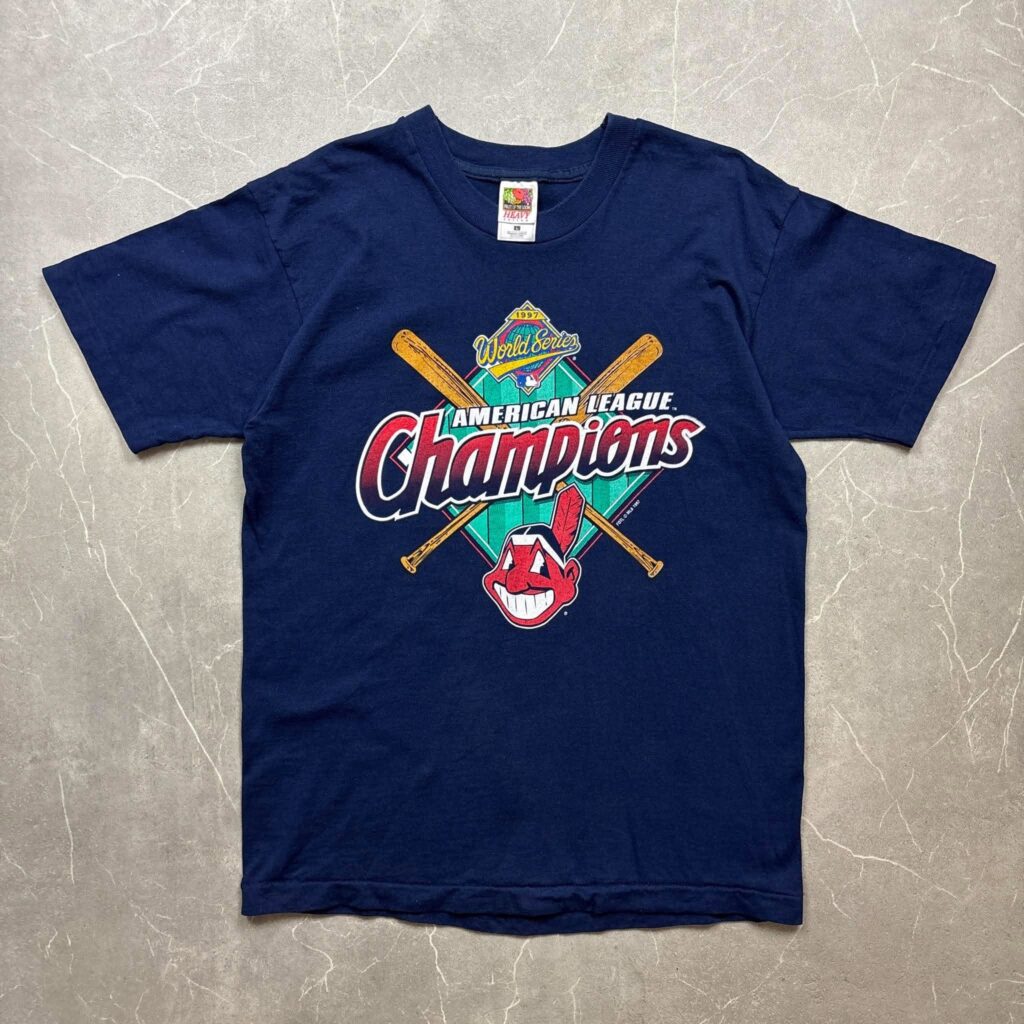 Cleveland Indians Vintage 1997 FOTL MLB T shirt L