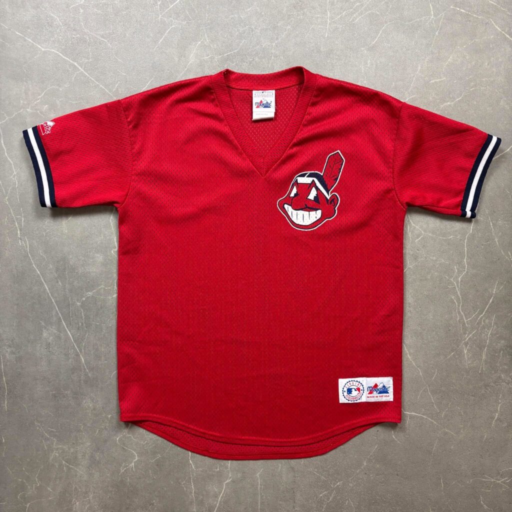 Cleveland Indians Vintage Majestic MLB Mesh Jersey XS