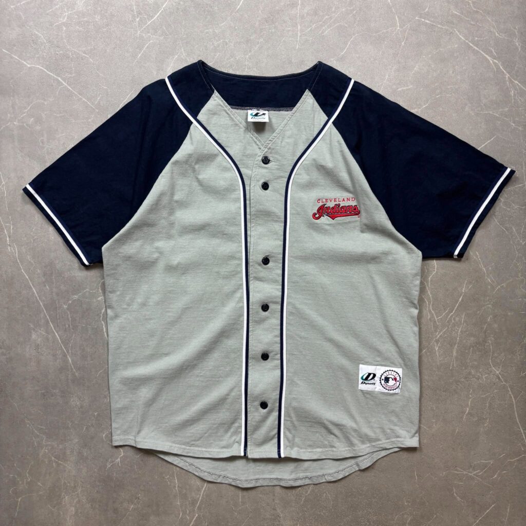 Cleveland Indians Vintage TT Cotton MLB Jersey L