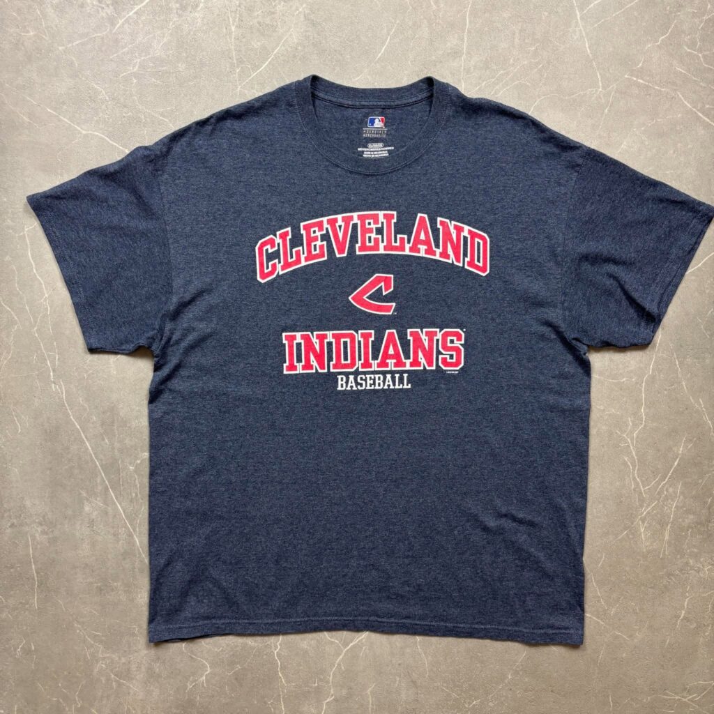 Cleveland Indians Ash Navy Arch MLB T Shirt XL