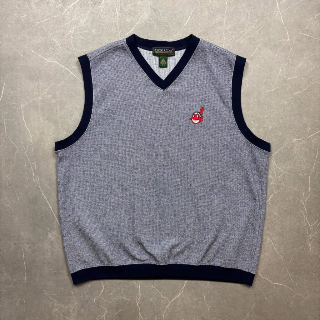 Cleveland Indians Vintage Knit Vest XL