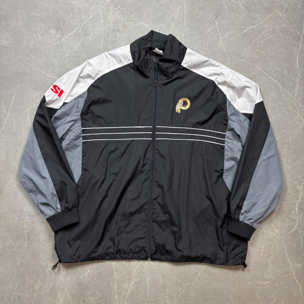 Washington Redskins blk Full Zip NFL Windbreaker XXL