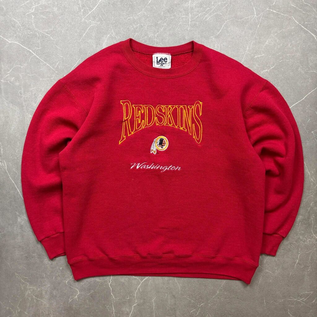 Washington Redskins Vintage Lee Sport Spellout NFL Crewneck L