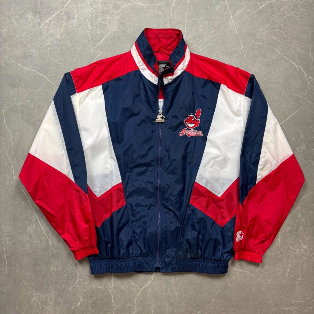 Cleveland Indians Vintage Starter Windbreaker MLB Jacket M