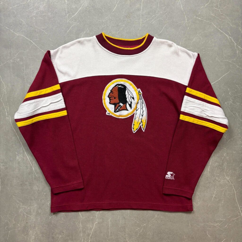 Washington Redskins Vintage Starter NFL Crewneck L
