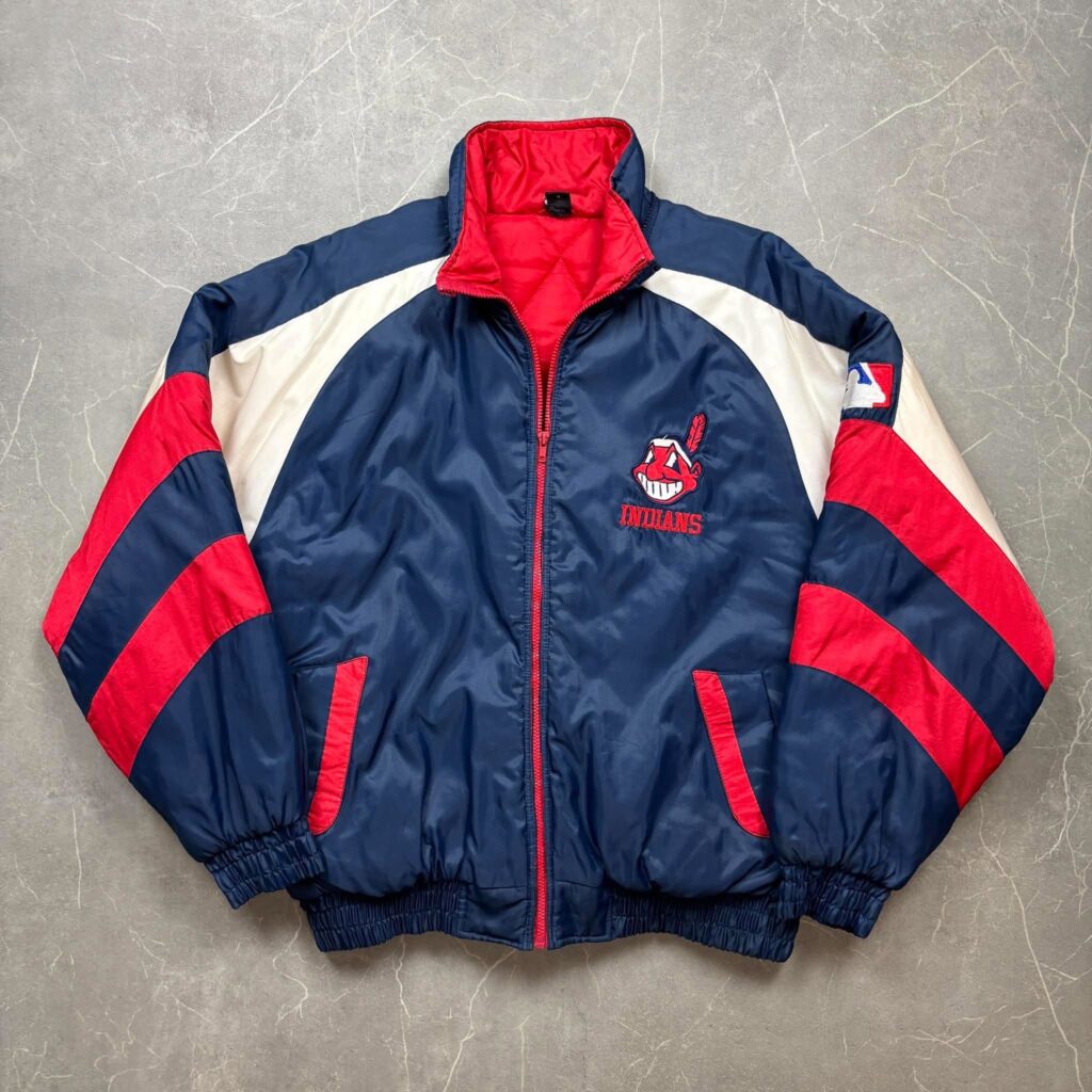 Cleveland Indians Vintage Pro Player Puffer MLB Jacket XXL