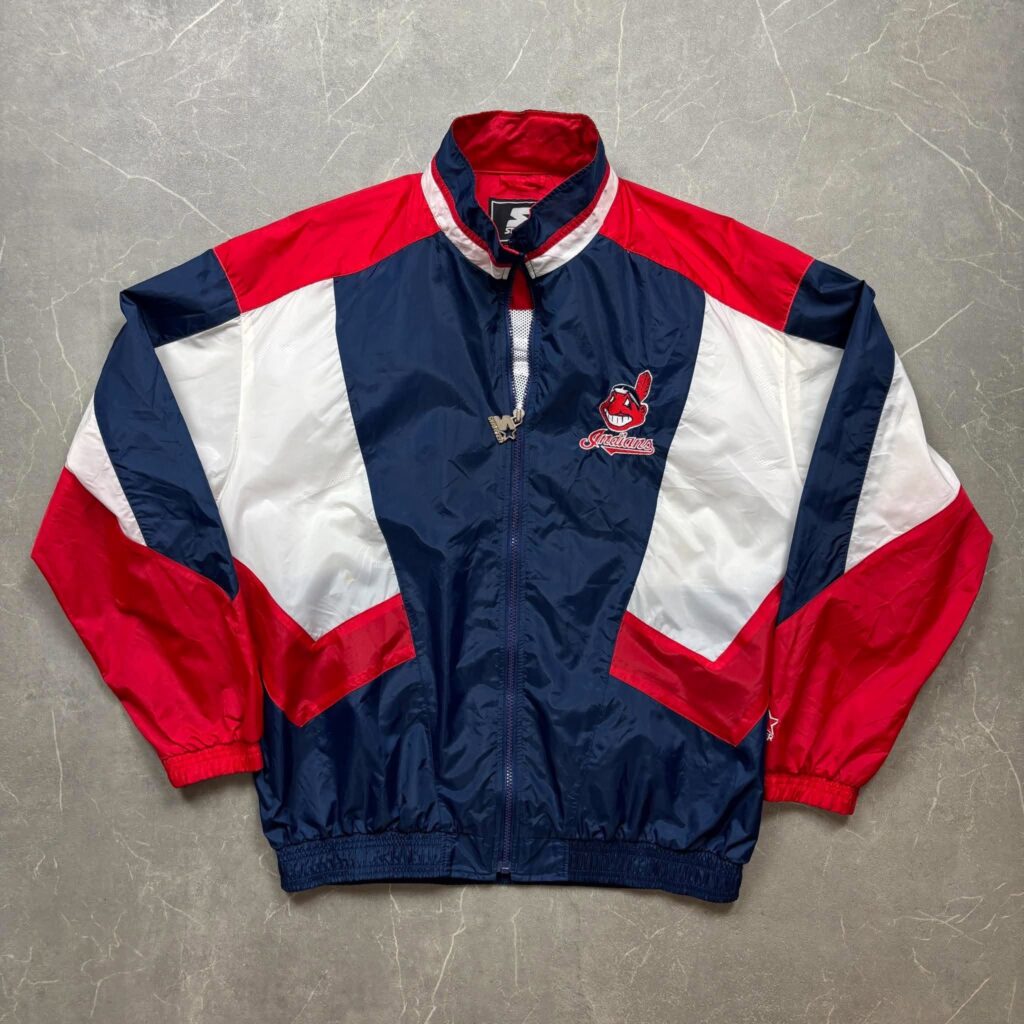 Cleveland Indians Vintage Starter Windbreaker MLB Jacket L
