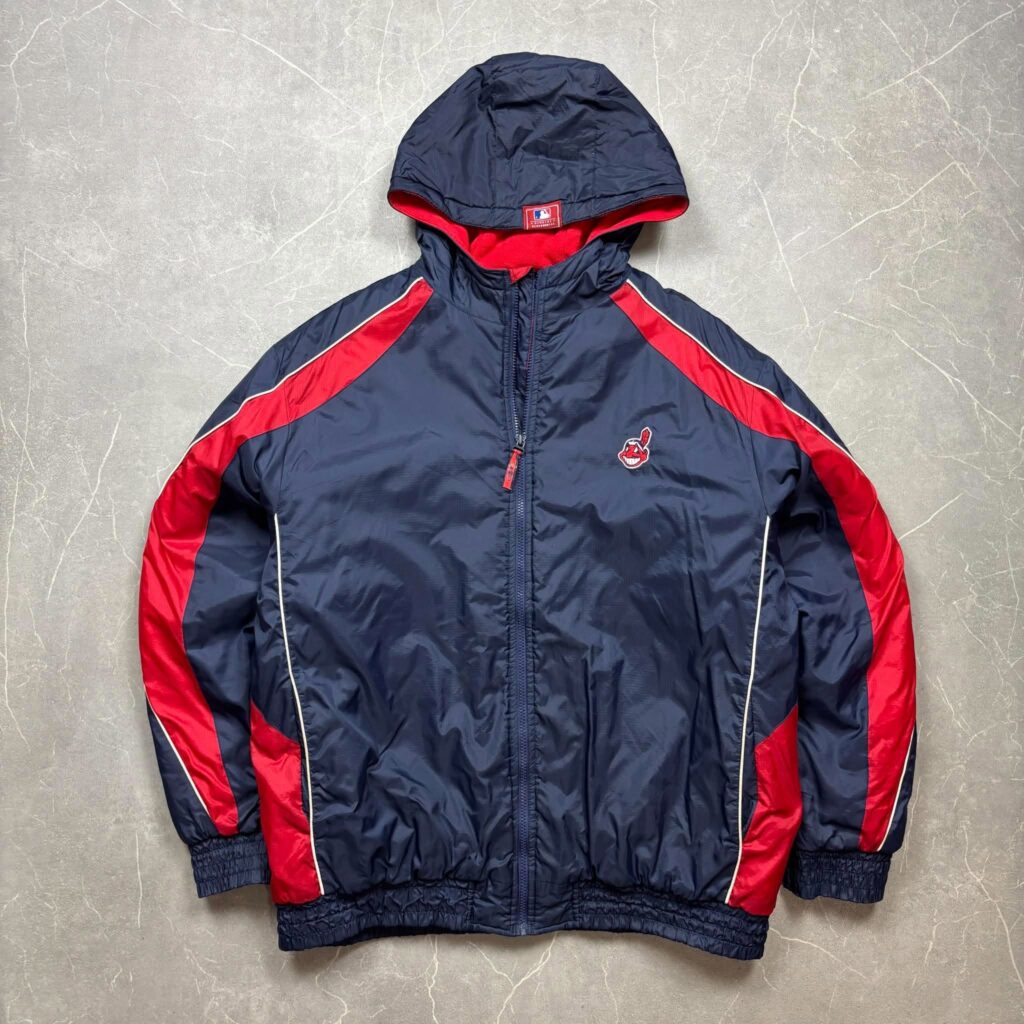 Cleveland Indians Vintage MLB Puffer Jacket XL