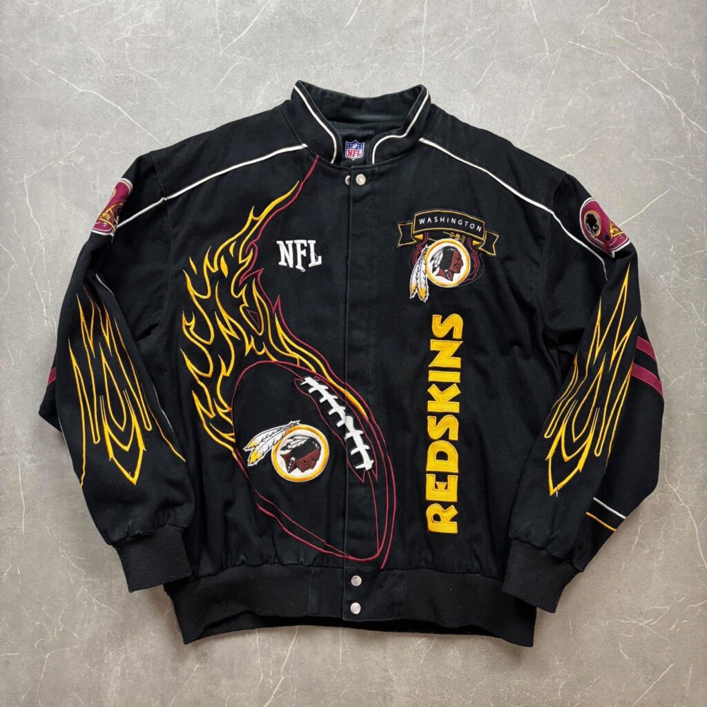 Washington Redskins Vintage blk Racing NFL Jacket XL