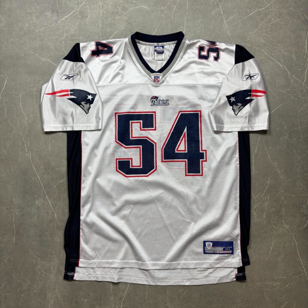 New England Patriots Bruschi Vintage Reebok NFL Mez XL