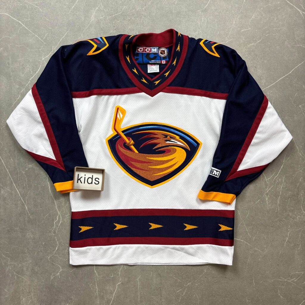 Atlanta Trashers Vintage CCM NHL Mez Gyerek L-XL