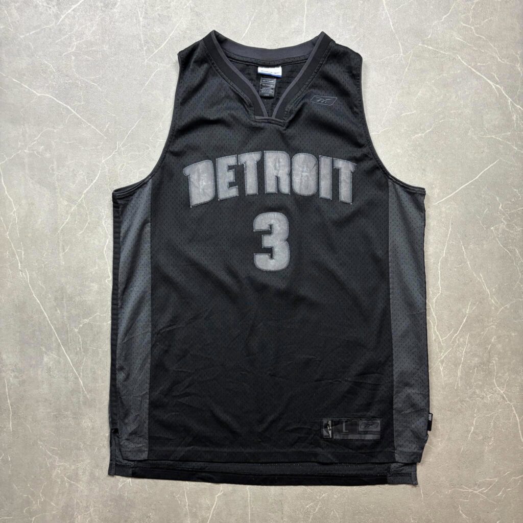 Detroit Pistons Ben Wallace Reebok NBA Mez XL blk on blk