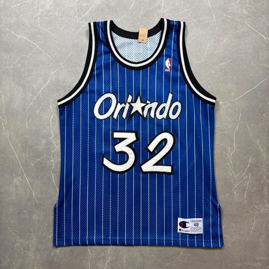 Orlando Magic Shaquille O'neal Vintage Champion Authentic NBA Mez L