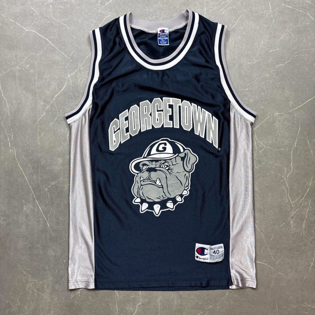 Georgetown Hoyas Vintage Champion NCAA Basketball Jersey L