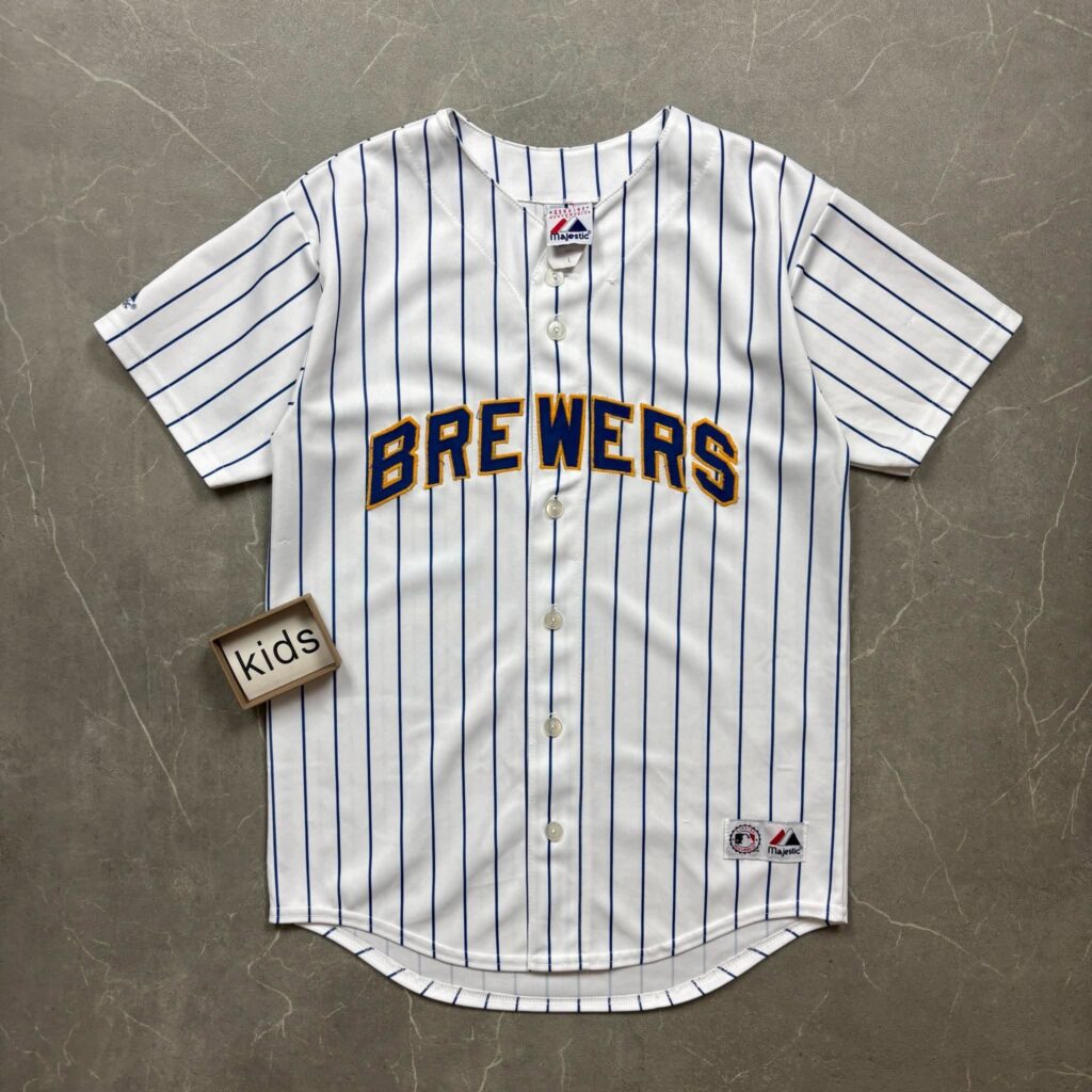 Milwaukee Brewers Vintage Majestic MLB Mez Gyerek L